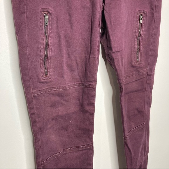 Banana republic factory maroon skinny pants size 6 - Picture 2 of 4